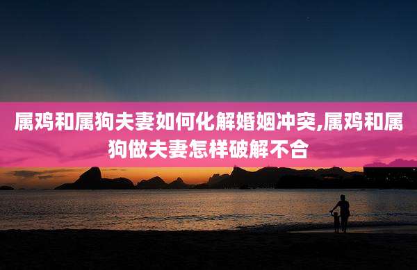 属鸡和属狗夫妻如何化解婚姻冲突,属鸡和属狗做夫妻怎样破解不合