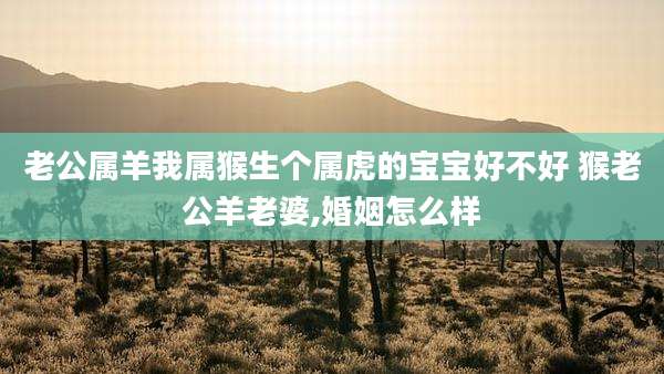 老公属羊我属猴生个属虎的宝宝好不好 猴老公羊老婆,婚姻怎么样