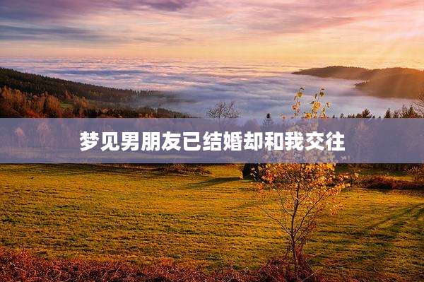 梦见男朋友已结婚却和我交往