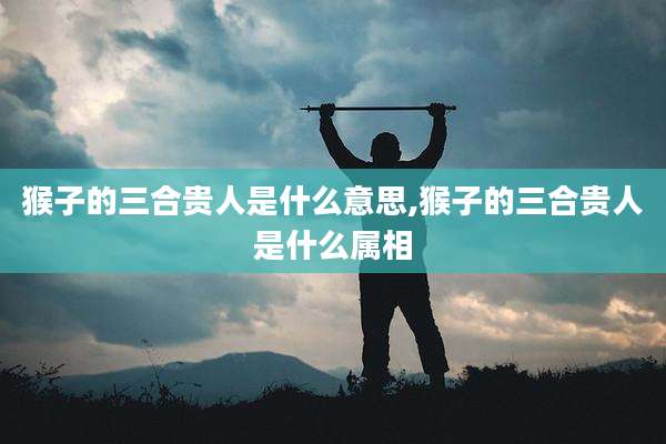 猴子的三合贵人是什么意思,猴子的三合贵人是什么属相