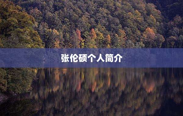 张伦硕个人简介