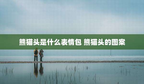 熊猫头是什么表情包 熊猫头的图案