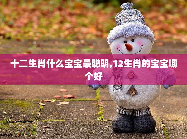 十二生肖什么宝宝最聪明,12生肖的宝宝哪个好