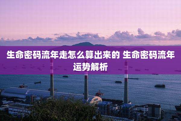生命密码流年走怎么算出来的 生命密码流年运势解析