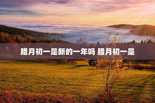 腊月初一是新的一年吗 腊月初一是