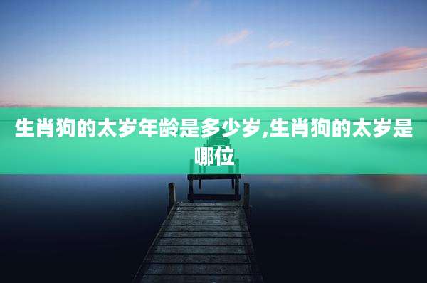 生肖狗的太岁年龄是多少岁,生肖狗的太岁是哪位