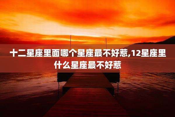十二星座里面哪个星座最不好惹,12星座里什么星座最不好惹
