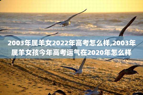 2003年属羊女2022年高考怎么样,2003年属羊女孩今年高考运气在2020年怎么样