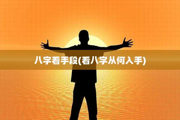 八字看手段(看八字从何入手)