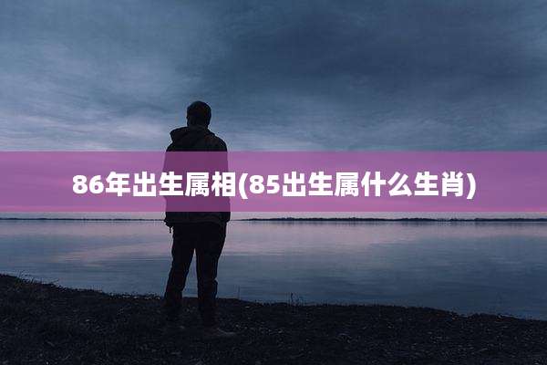 86年出生属相(85出生属什么生肖)