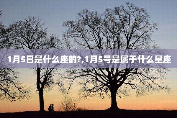 1月5日是什么座的?,1月5号是属于什么星座