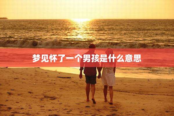 梦见怀了一个男孩是什么意思
