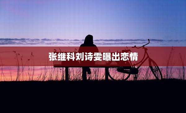 张继科刘诗雯曝出恋情