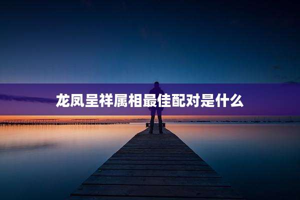 龙凤呈祥属相最佳配对是什么