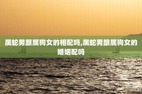 属蛇男跟属狗女的相配吗,属蛇男跟属狗女的婚姻配吗