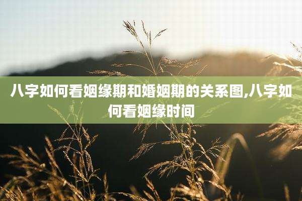 八字如何看姻缘期和婚姻期的关系图,八字如何看姻缘时间