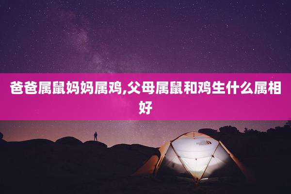 爸爸属鼠妈妈属鸡,父母属鼠和鸡生什么属相好
