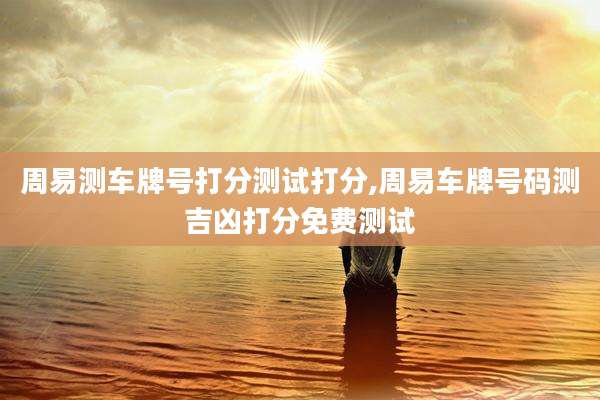 周易测车牌号打分测试打分,周易车牌号码测吉凶打分免费测试