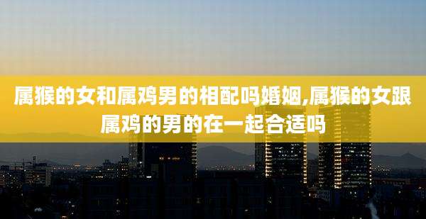 属猴的女和属鸡男的相配吗婚姻,属猴的女跟属鸡的男的在一起合适吗