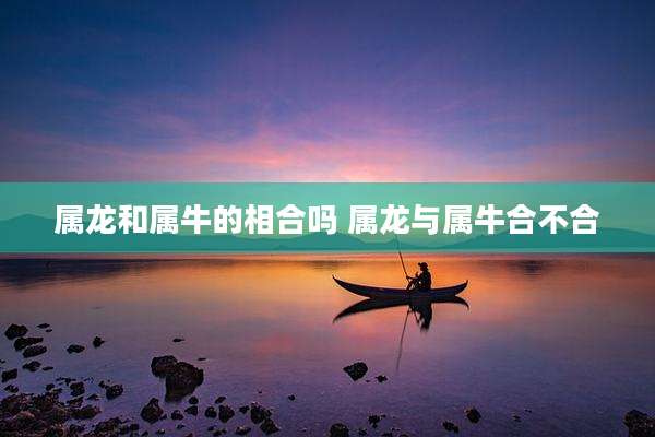 属龙和属牛的相合吗 属龙与属牛合不合