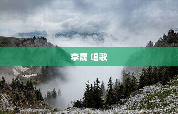 李晟 唱歌