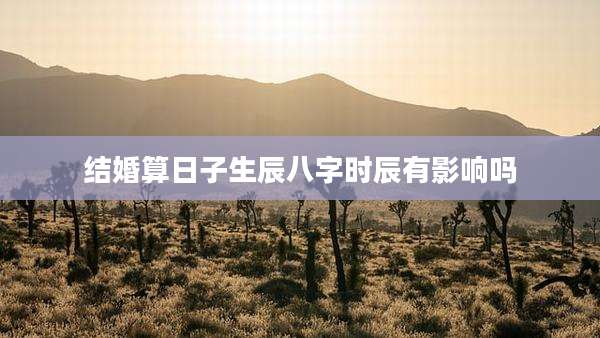结婚算日子生辰八字时辰有影响吗