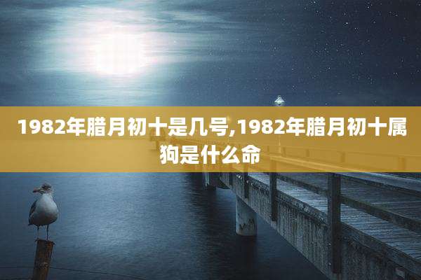 1982年腊月初十是几号,1982年腊月初十属狗是什么命