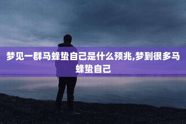 梦见一群马蜂蛰自己是什么预兆,梦到很多马蜂蛰自己