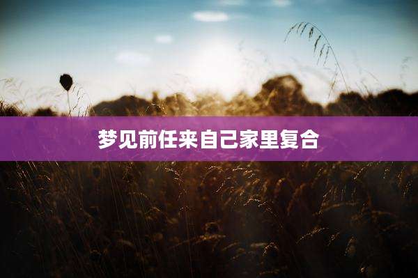 梦见前任来自己家里复合