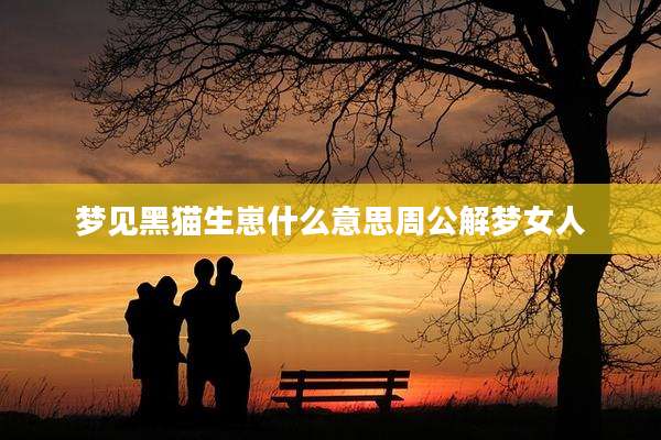 梦见黑猫生崽什么意思周公解梦女人