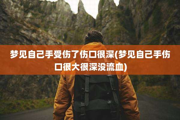 梦见自己手受伤了伤口很深(梦见自己手伤口很大很深没流血)