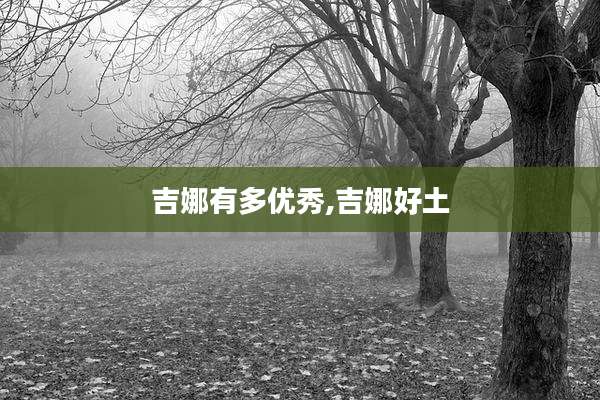 吉娜有多优秀,吉娜好土