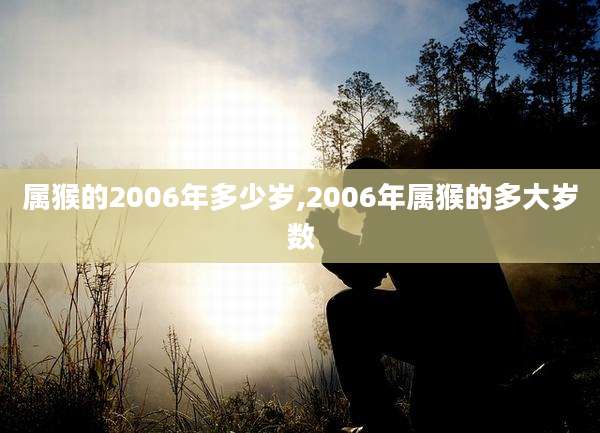 属猴的2006年多少岁,2006年属猴的多大岁数