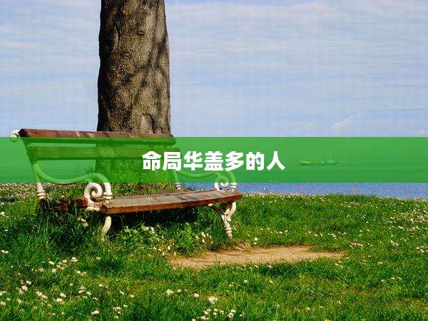 命局华盖多的人