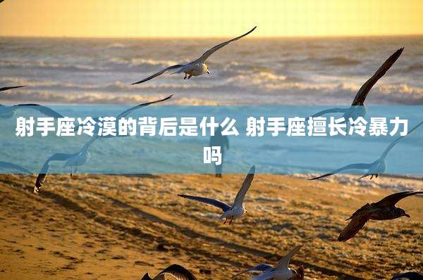 射手座冷漠的背后是什么 射手座擅长冷暴力吗