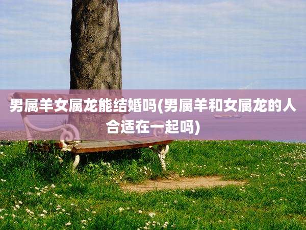 男属羊女属龙能结婚吗(男属羊和女属龙的人合适在一起吗)