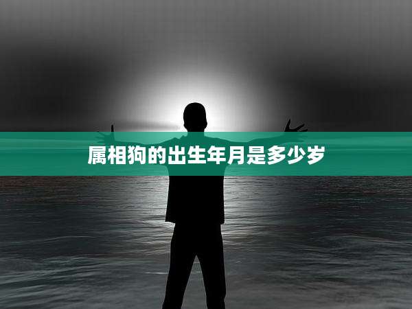 属相狗的出生年月是多少岁