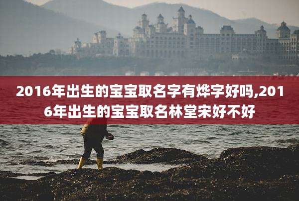 2016年出生的宝宝取名字有烨字好吗,2016年出生的宝宝取名林堂宋好不好