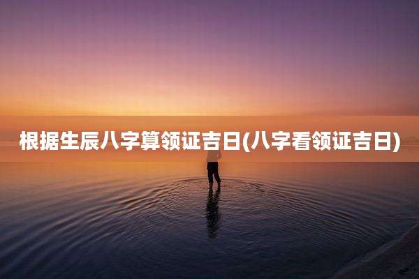 根据生辰八字算领证吉日(八字看领证吉日)