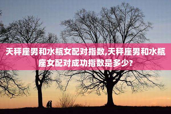 天秤座男和水瓶女配对指数,天秤座男和水瓶座女配对成功指数是多少?