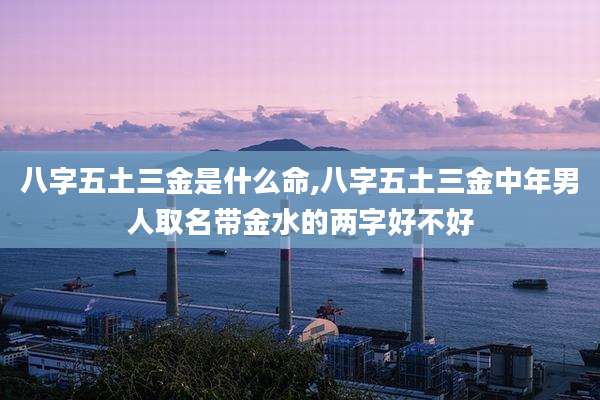 八字五土三金是什么命,八字五土三金中年男人取名带金水的两字好不好