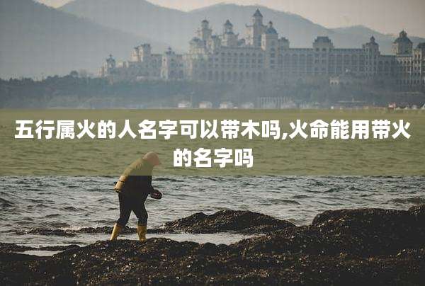 五行属火的人名字可以带木吗,火命能用带火的名字吗