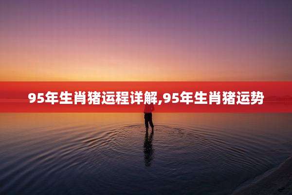 95年生肖猪运程详解,95年生肖猪运势