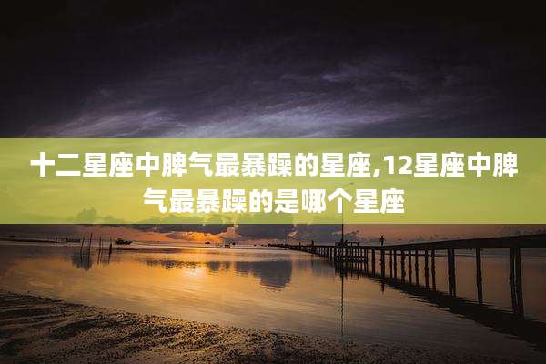 十二星座中脾气最暴躁的星座,12星座中脾气最暴躁的是哪个星座