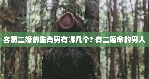 容易二婚的生肖男有哪几个? 有二婚命的男人