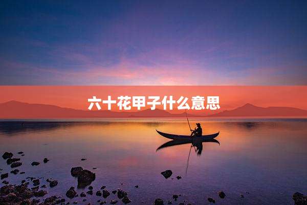 六十花甲子什么意思