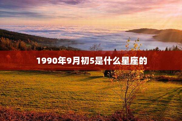 1990年9月初5是什么星座的