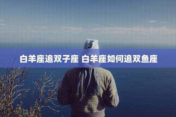 白羊座追双子座 白羊座如何追双鱼座