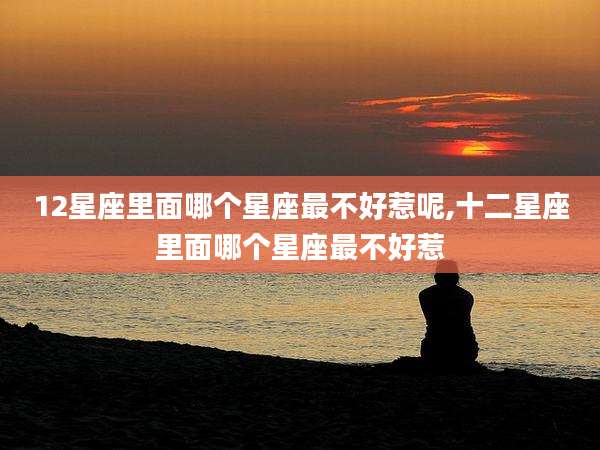 12星座里面哪个星座最不好惹呢,十二星座里面哪个星座最不好惹
