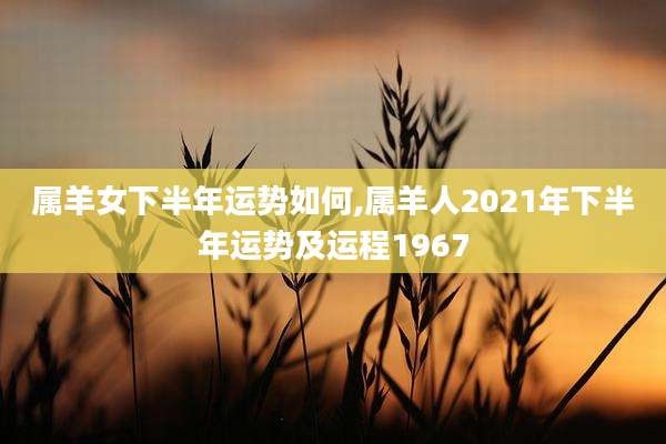 属羊女下半年运势如何,属羊人2021年下半年运势及运程1967